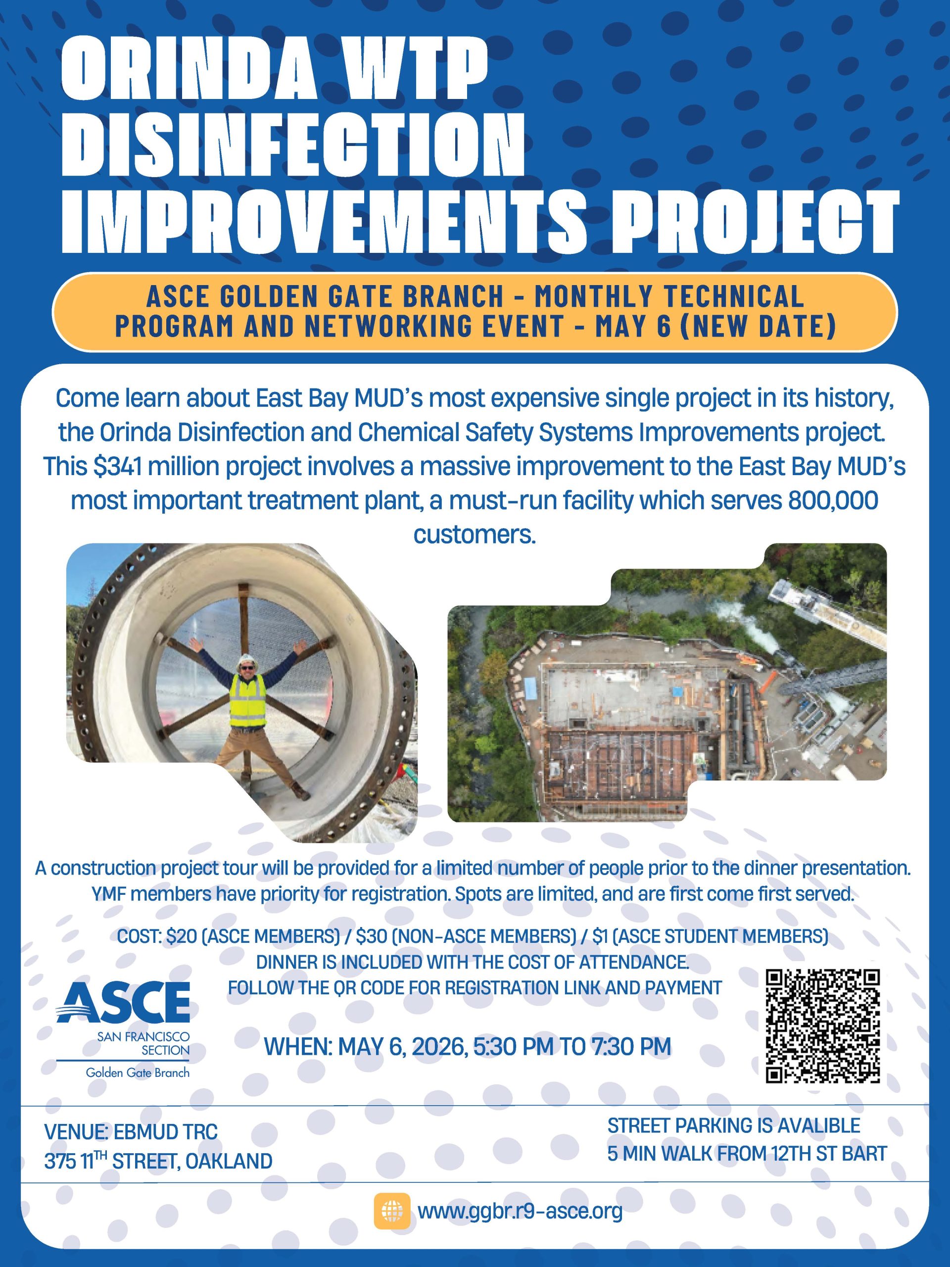 Postponed to May 6 - Orinda WTP Disinfection Improvements Project - Monthly Technical Program and Networking Event